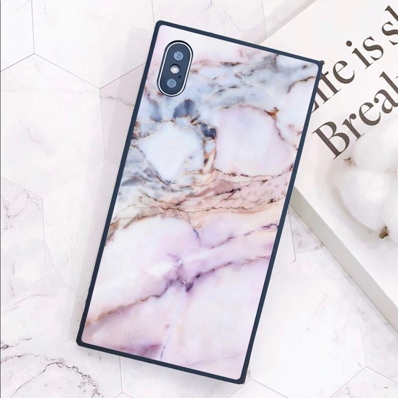 Accessories - iPhone XS Max Marble Square Case